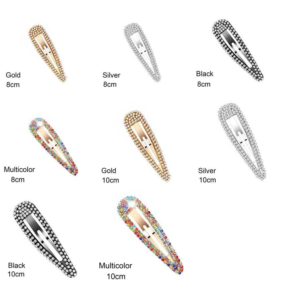 Accessories Crystal Snap Clip Hair Clips Snap Hairpin Hair Barrette Hair Pins