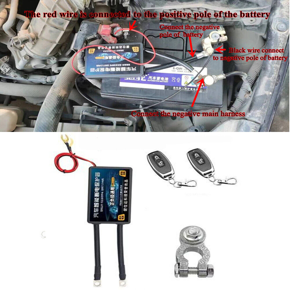 Remote Control Car Battery Disconnect Cut Off Isolator Master Switches 12V 1800A