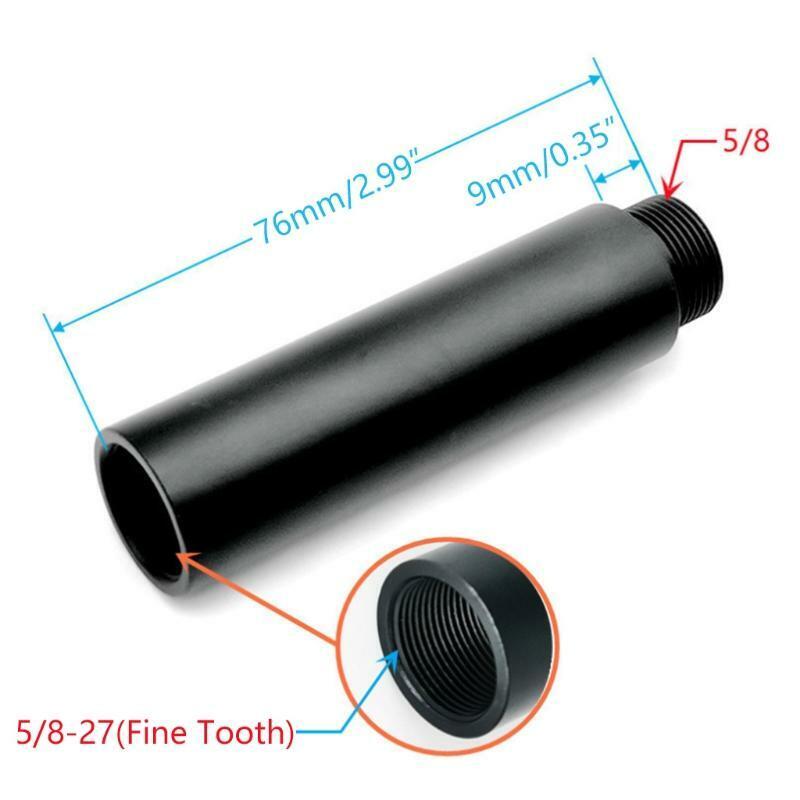 5/8" Female to 5/8" Male Microphone Extension Pipe for Desk Stands Arm Stand