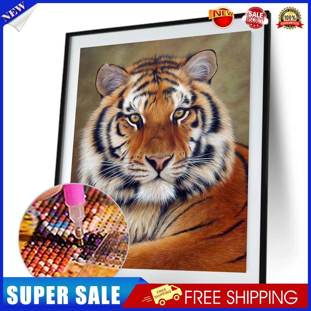 Tiger  5D Diamond DIY Painting  Kit Home Decor Craft(30 X 40cm)