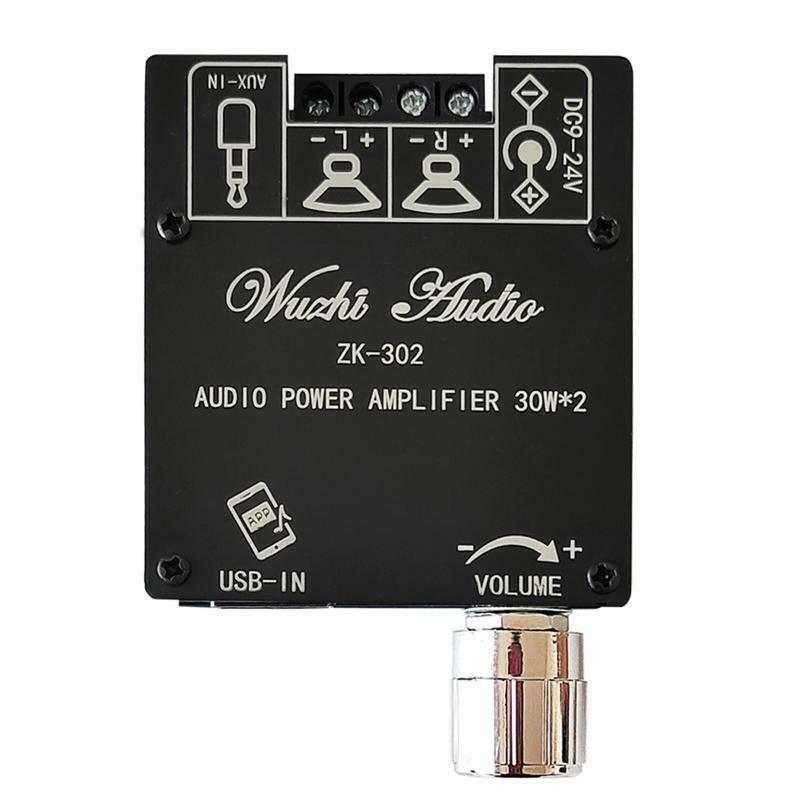2.0 Channel Bluetooth-Compatible Digital Amplifier Board ZK-302 for Square Home