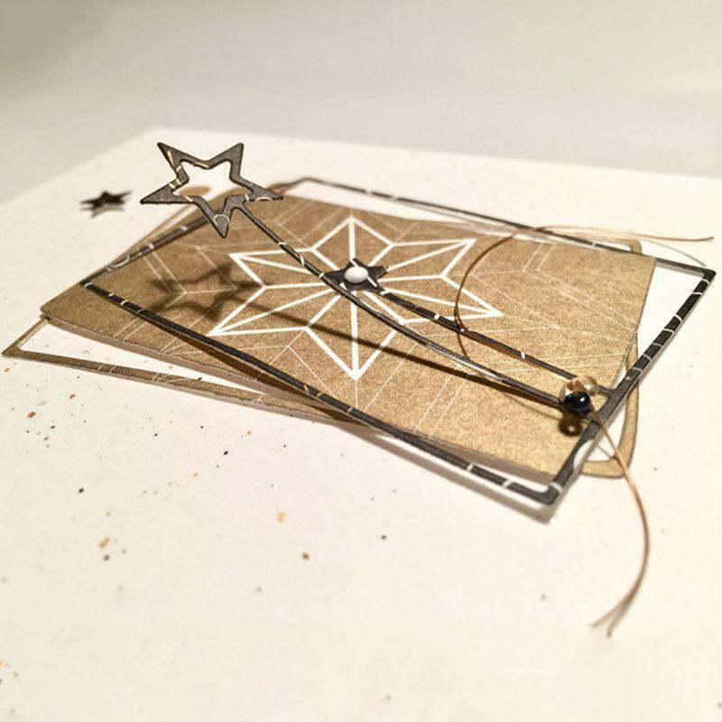 Star Frame Metal Cutting Dies Stencil Scrapbooking DIY Album paper Card Emboss