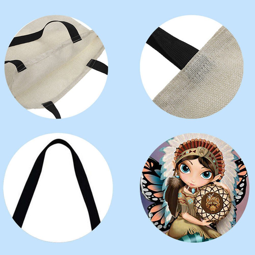 Cartoon Printed Shoulder Shopping Bag Casual Large Tote Handbag (40*40cm)