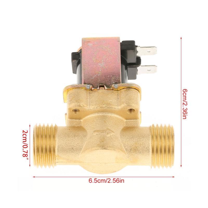 1/2" Electric Solenoid Valve DC12V NC Water Flow Pulsed Electromagnetic Valve