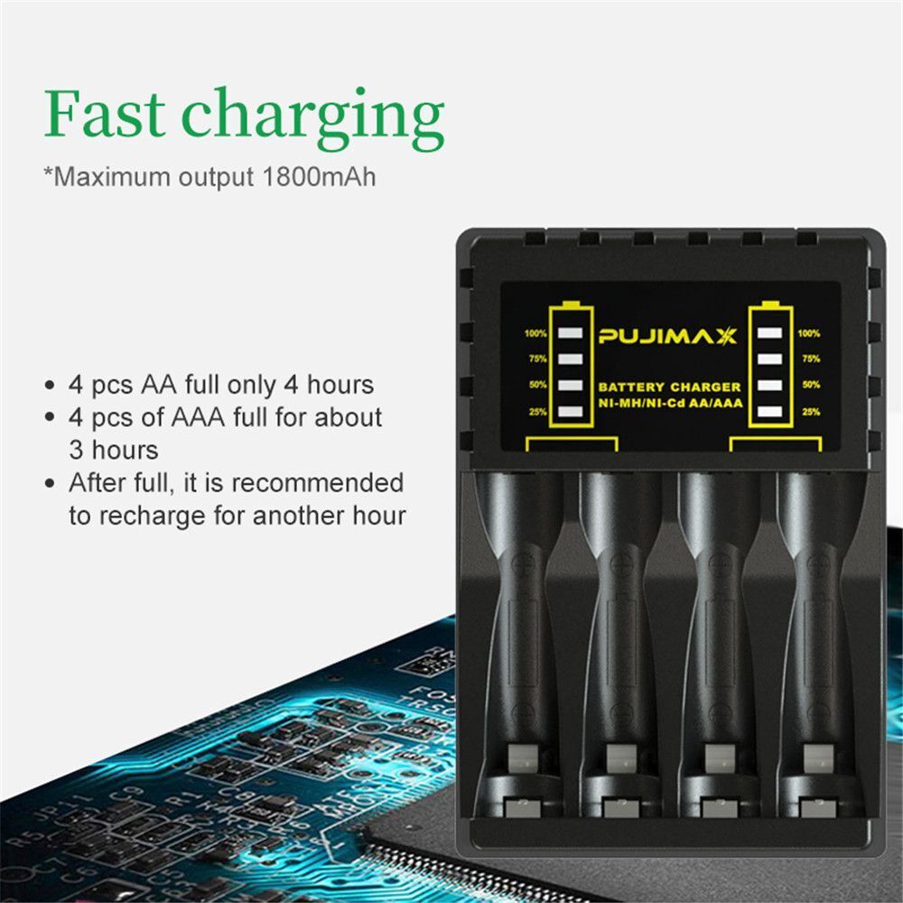 Battery Charger Adapter For AA AAA NI-CD NI-MH Rechargeable Batteries