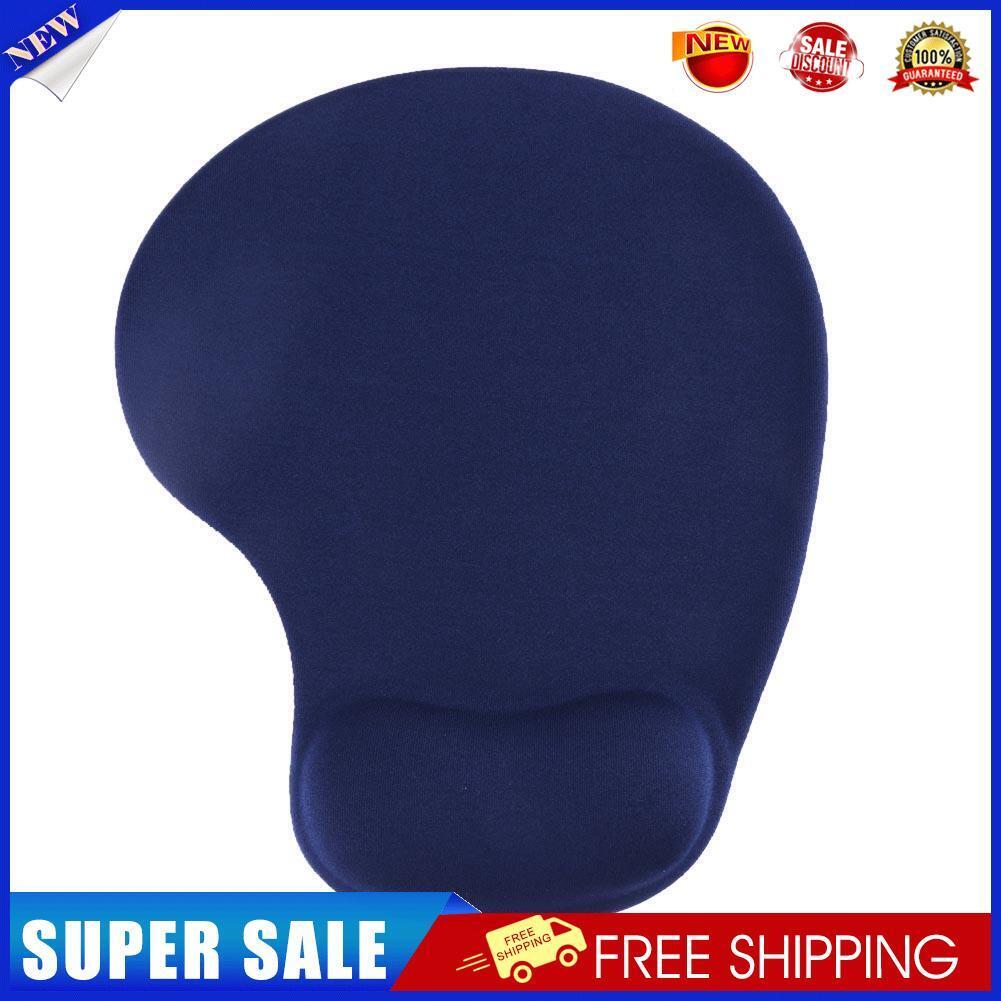 Silicone Wrist Rest Support Mouse Pad PU Anti-slip Hand Pillow(Dark Blue)