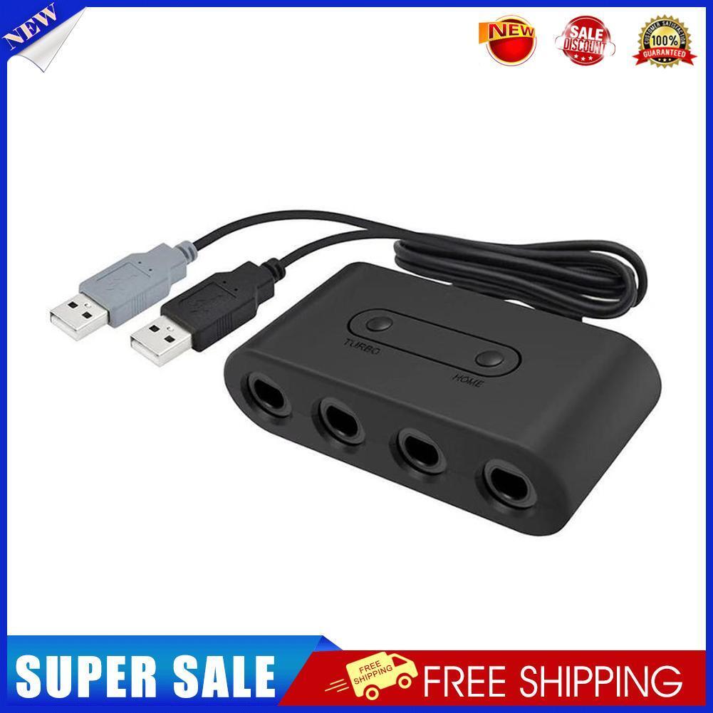 4 Port USB GC Gamecube NGC Controller Adapter Converter for Wii U Switch PC