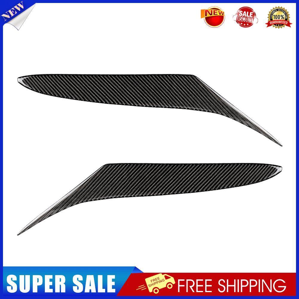2x Carbon Fiber Car Headlight Eyebrows Eyelids for Mazda RX-8 RX8 2004-2008