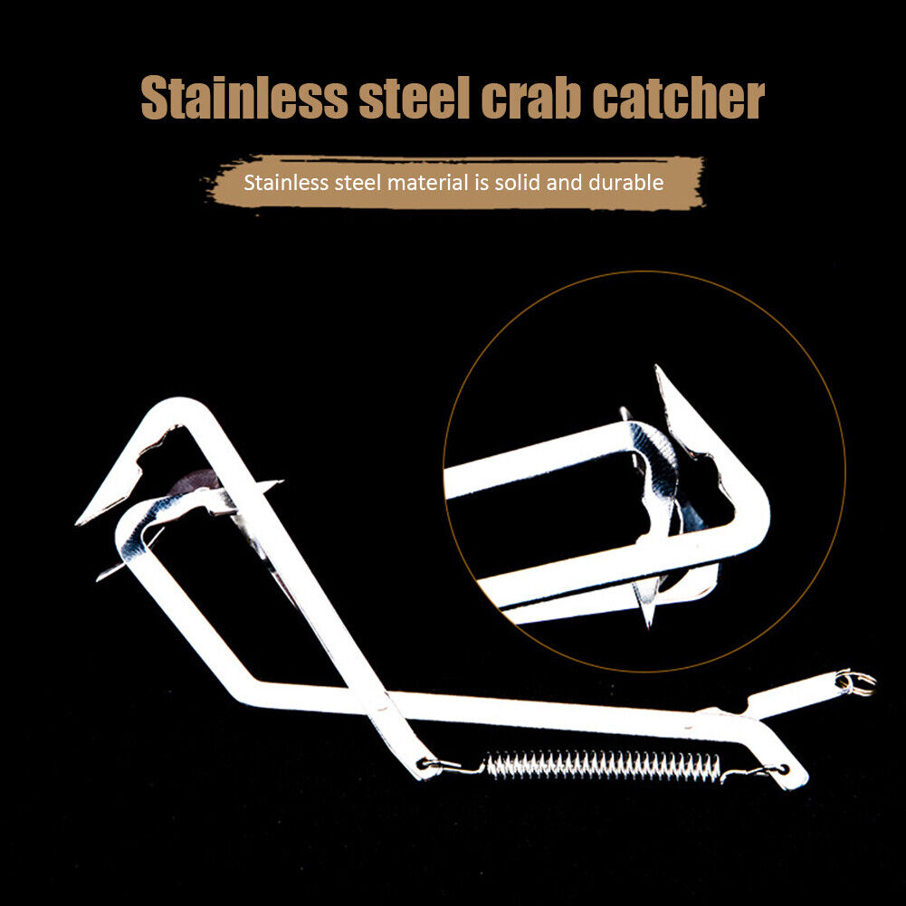 Pike Traps Fishing Hooks Crab Grabber Stainless Steel Fishing Clamp Holder