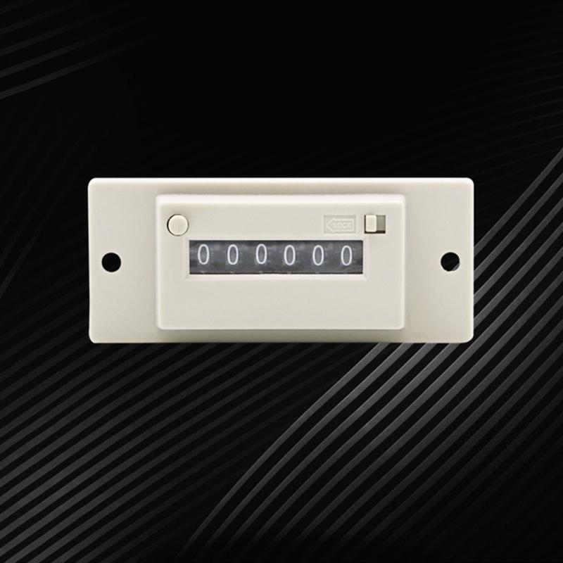 6 Digit Electromagnetic Pulse Counter Tool AC220V / AC110V / DC 24V / DC 12V