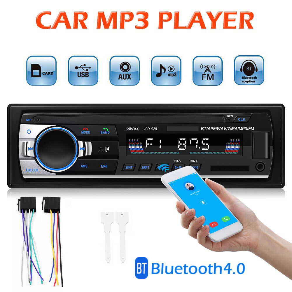 Car Radio Stereo Player LCD Display Digital Bluetooth-compatible FM Radio