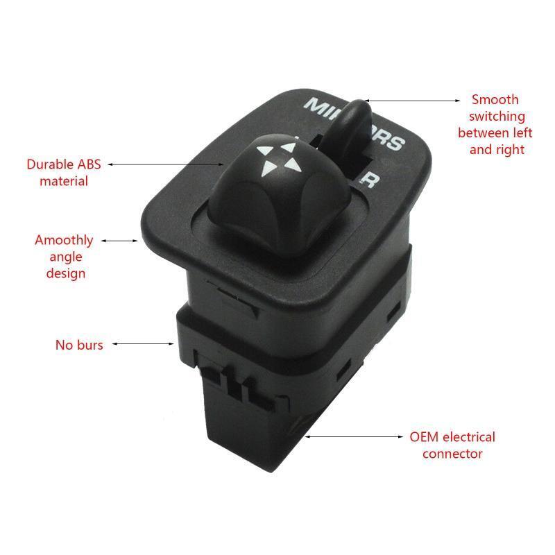 For F150 F250 97-05 Power Side View Mirror Switch OE:F65Z17B676AB