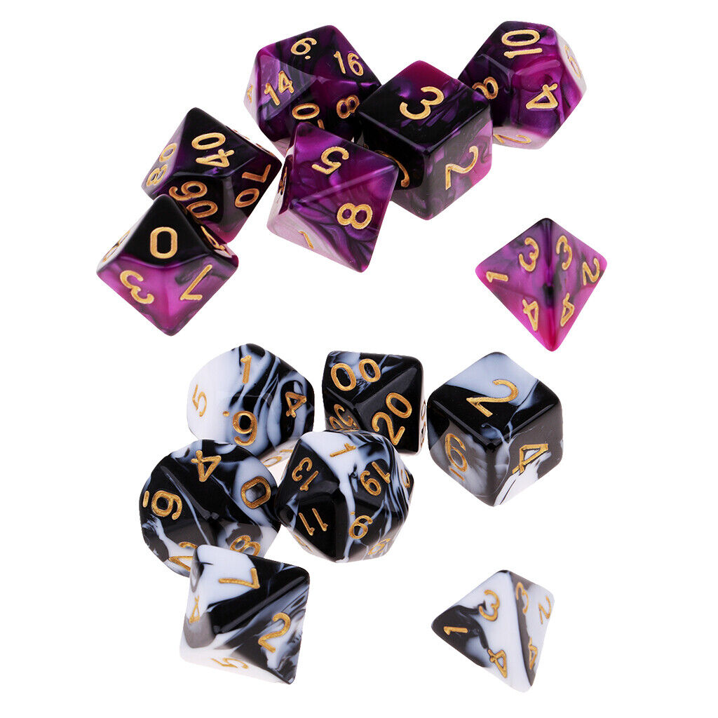 Polyhedral  Die  D8 D10 D12 D20 for DND RPG MTG  Supplies