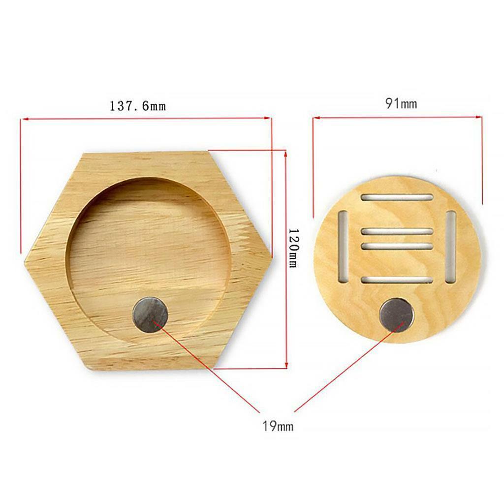 Wooden Hexagon  Rack Honeycomb Collectible Organizer Hanger