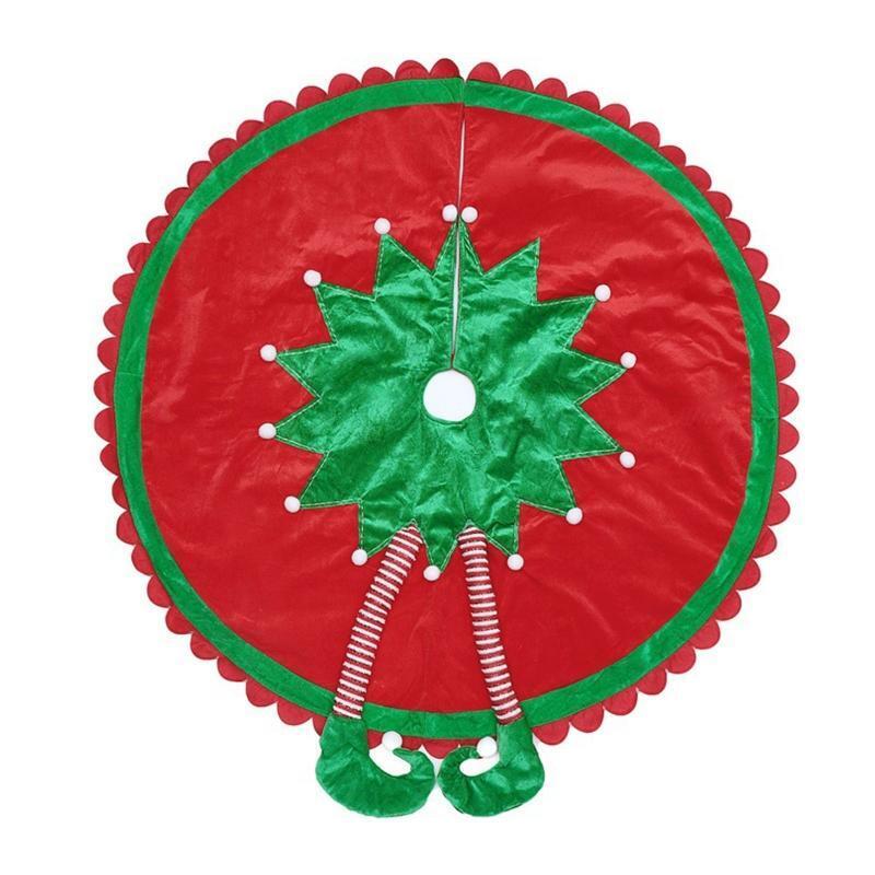 Christmas Tree Skirt Elf Leg Non-woven Carpet Ornament Decoration Supplies