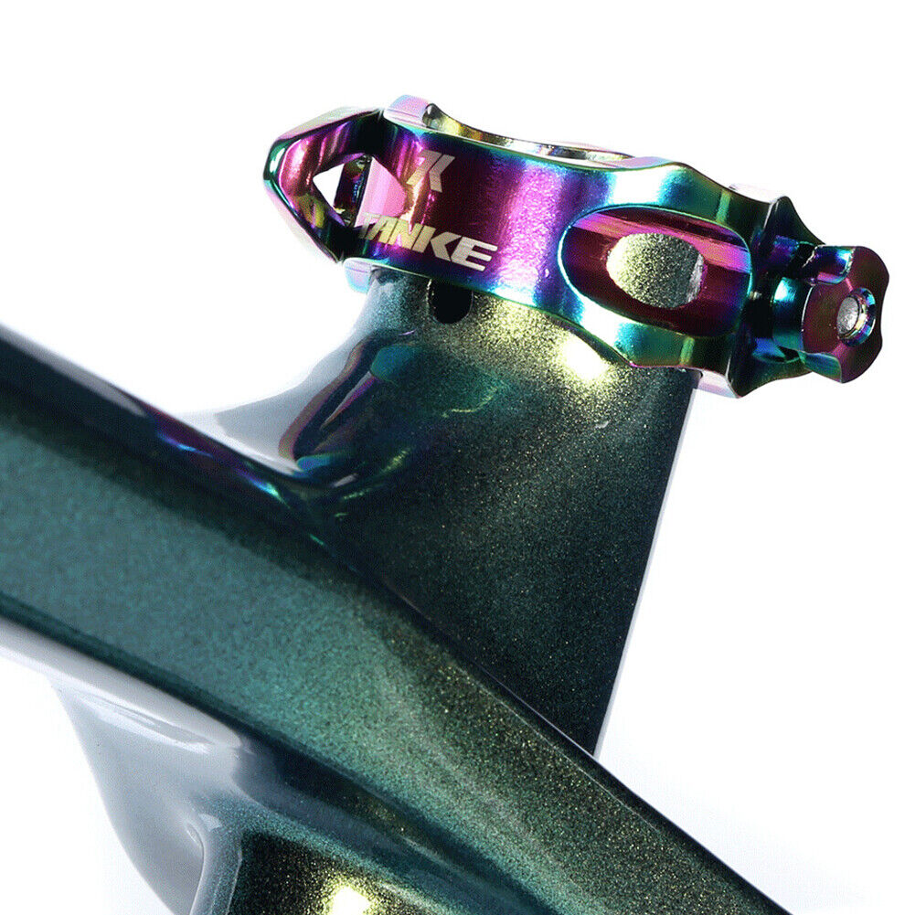 MTB Bike Seatpost Clamp Aluminum Alloy Road Bicycle Seat Tube Clip (34.9mm)