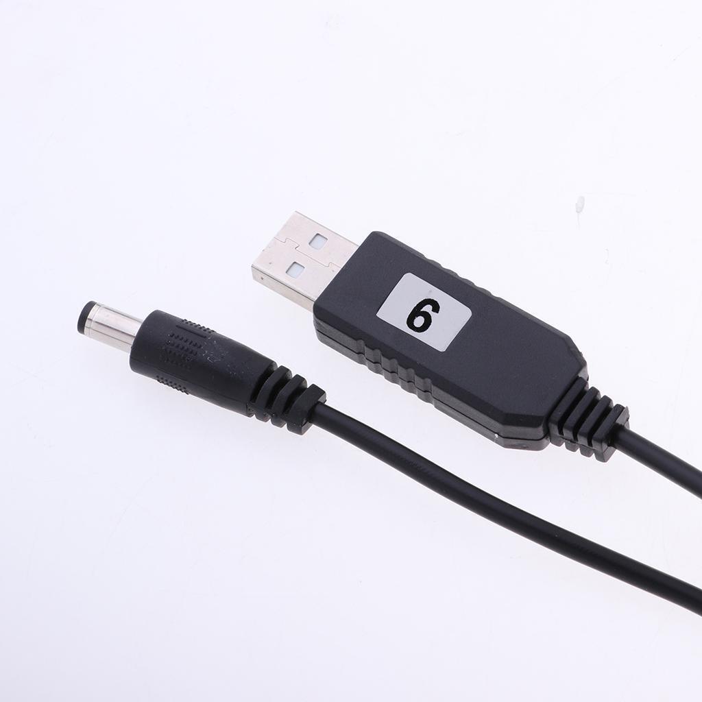 USB DC 5V To 9V 5.5mm x 2.1mm DC Barrel Male Converter   Power Cable