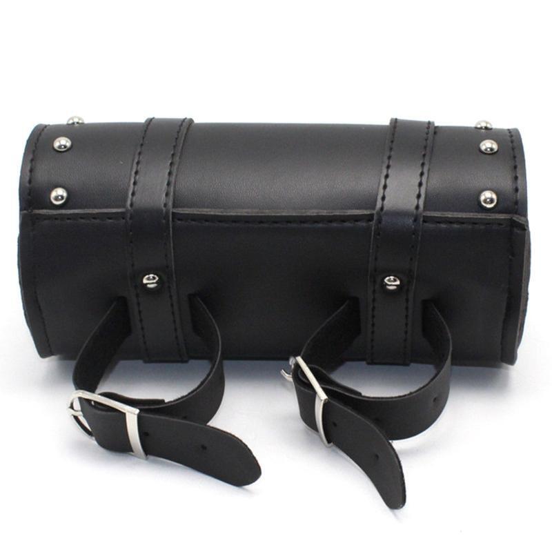 Motorbike Fork Bag Motorcycle Saddlebag Universal PU Leather Handlebar Bag Pouch