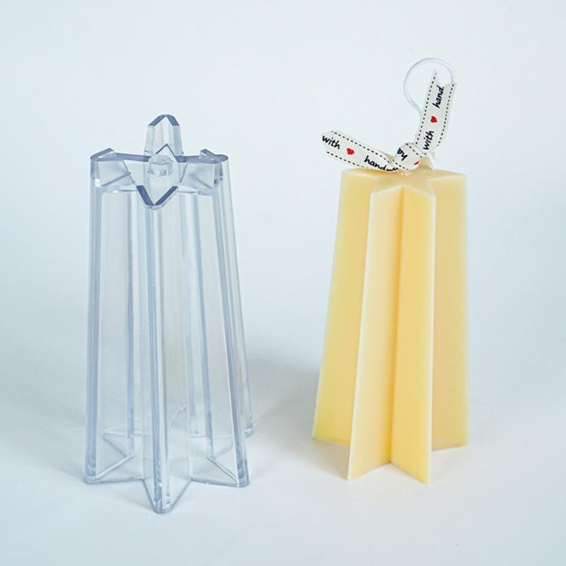 Six-pointed Star Tower Candle Mold Handmade Plastic Aromatherapy Candle Making