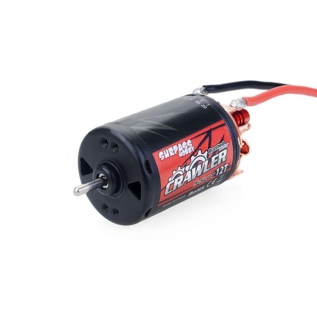 7.4 2S Lipo 5-Slot 12T 550 Brushed Motor :10 Scale RC Crawler Car