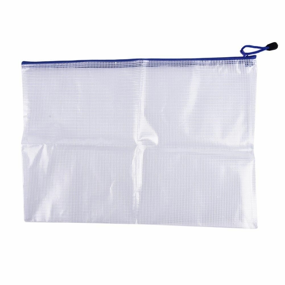 A3 Plastic Zippy Bags Zip File SFFrage Document Folder Protective Wallet