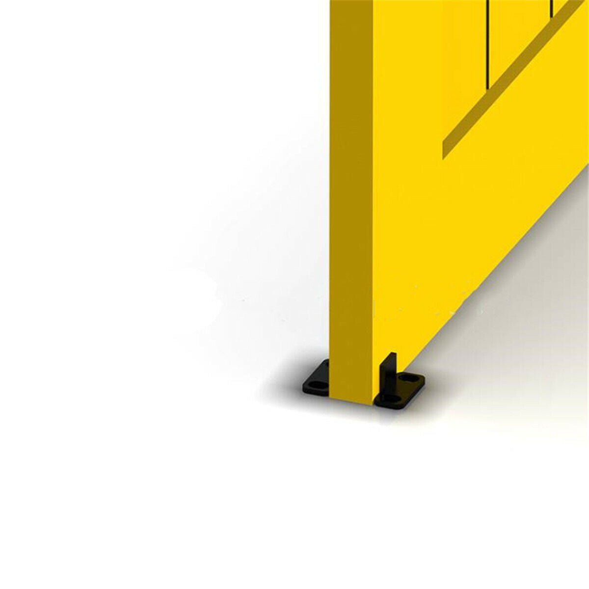 2Pc Cilps Sliding Barn Door Hardware Wall Bottom Floor Roller Guide Clip+ Screws