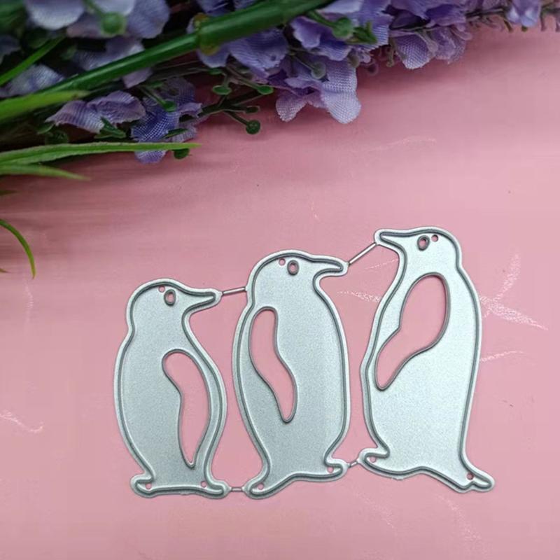 Penguins Metal Cutting Dies Stencil Scrapbooking DIY Album Stamp Paper Card