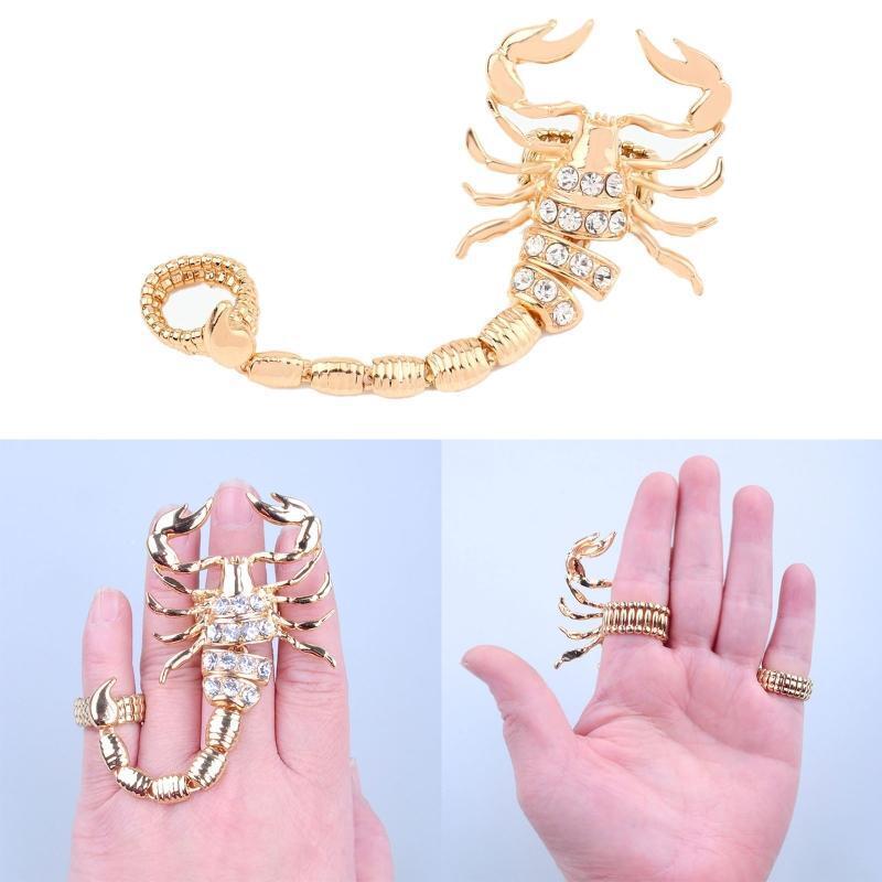 Halloween Men Rings Gothic Scorpion Finger Ring Jewelry Gift for Valentines Day