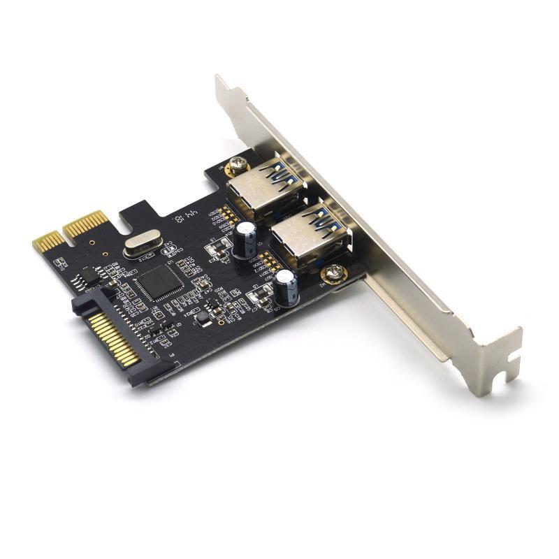 2Port 5Gbp USB3.1 PCI Express (PCIe) Expansion Card Self-Powered PCIe Converter