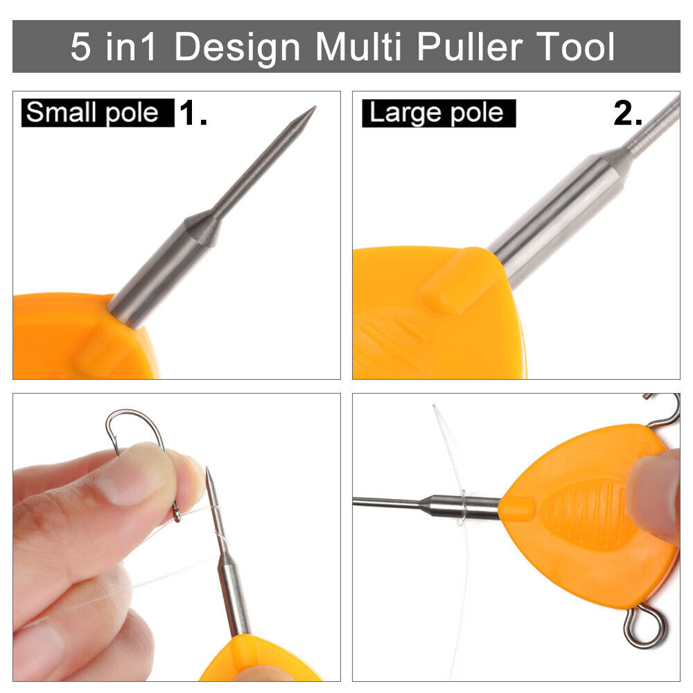 Quick Knot Tying Tool Fast Hook Nail Knotter Fly Fishing Clippers Line Cutter
