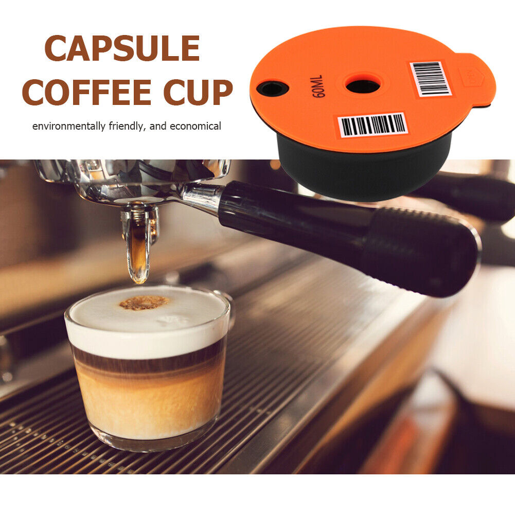 Coffee Capsule Cup Filter Pod + Spoon Brush for Bosch-s Tassimoo (60ml)