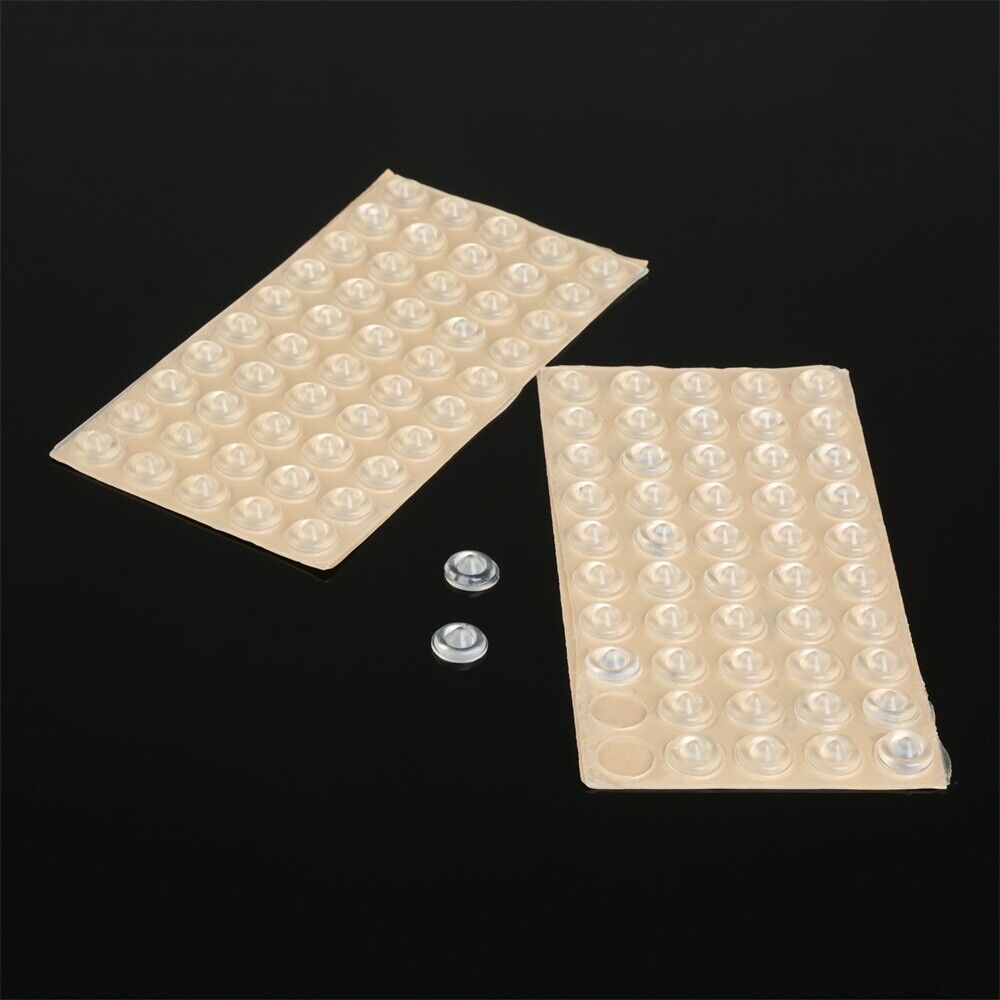 100Pcs Self-Adhesive Door Buffer Pads Protector Stick On Furniture Feet Bumper