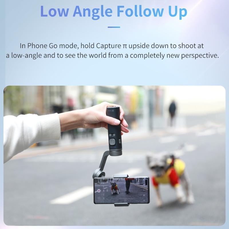 Smartphone Foldable Gimbal Handheld Stabilizer Time-Lapse for Vlog or Tripod
