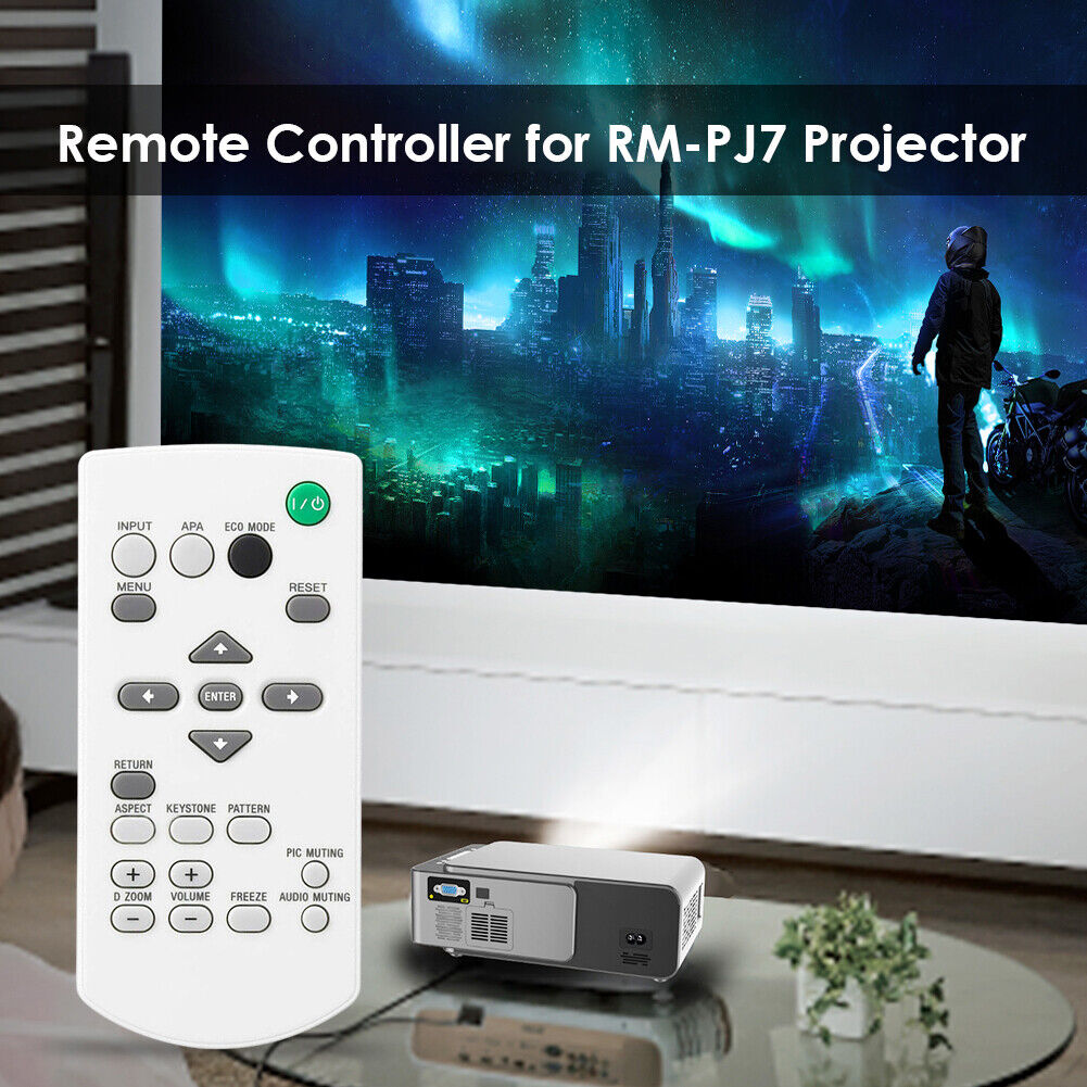 Replace Projector Remote Control for Sony RM-PJ7 RM-PJ6 VPL-CX63 VPL-CX70