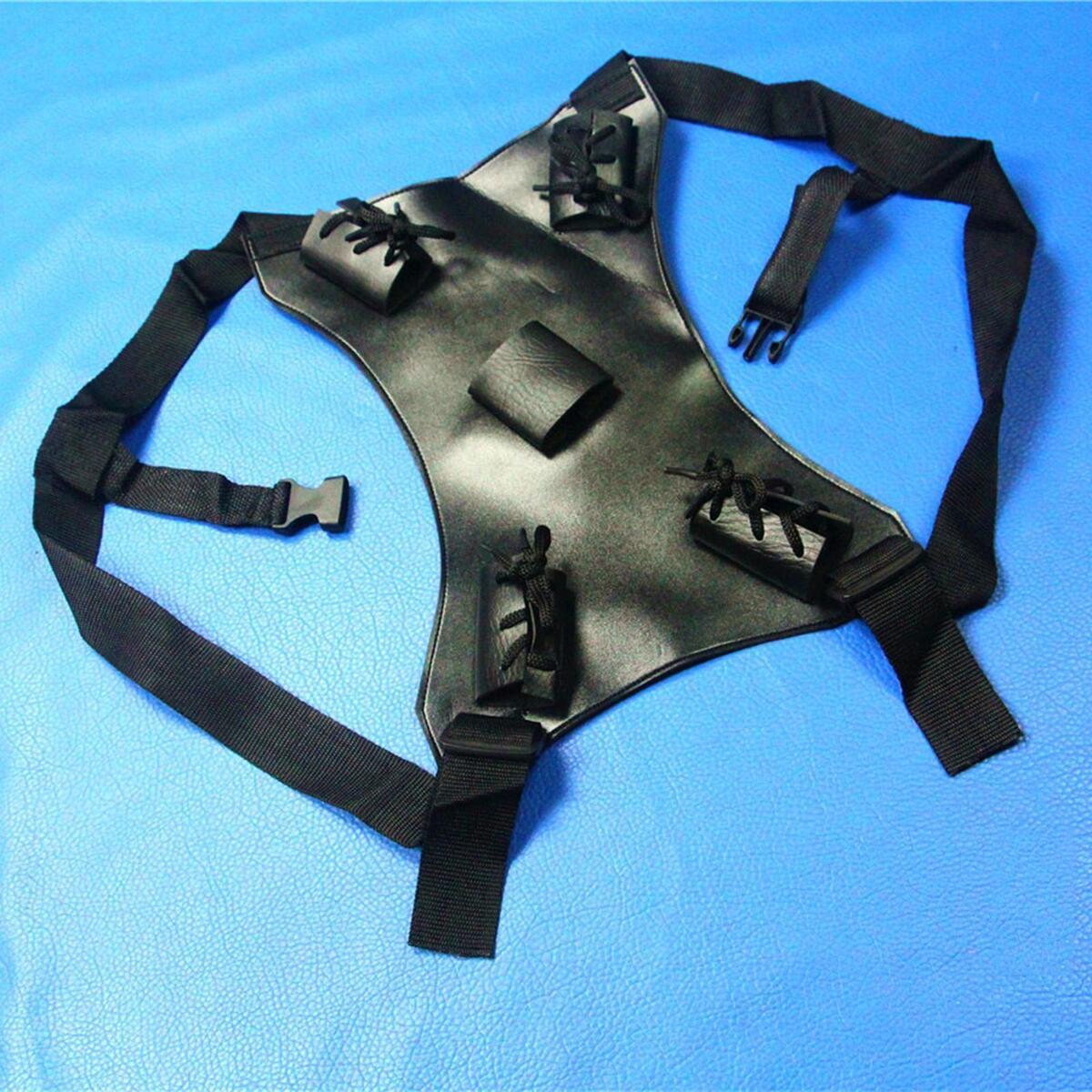 Medieval Sword Back Scabbard Dual Sword Buckle Fasten Samurai Back Strap