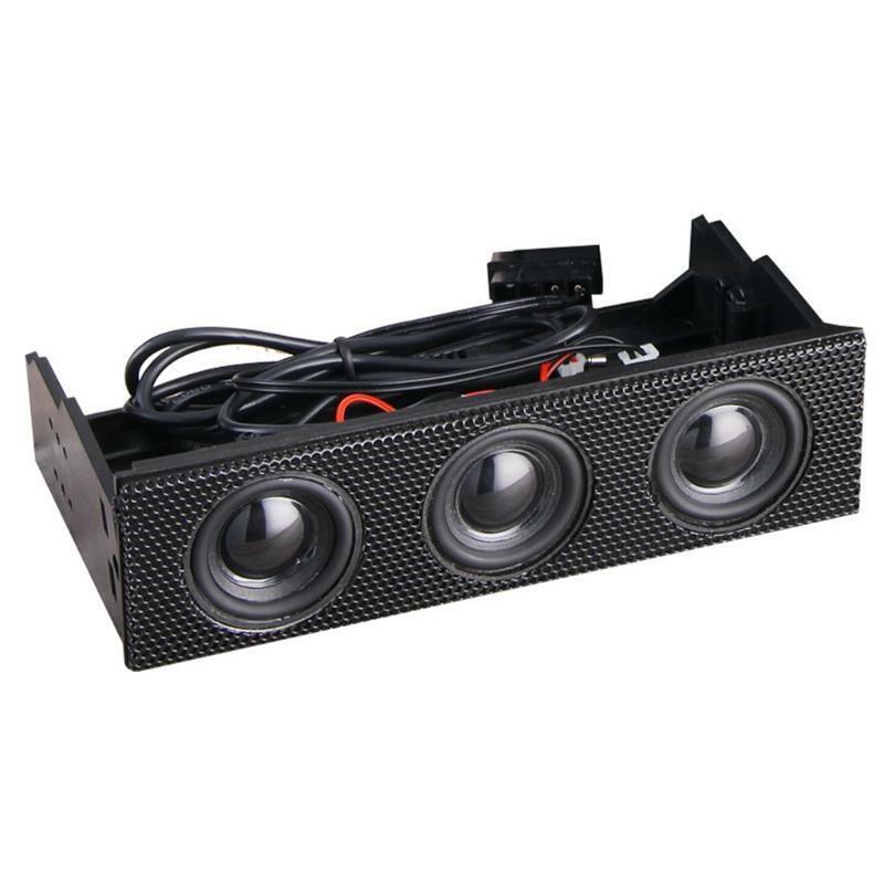 Surround Speaker PC Front Panel Built-in 3 Mic Loudspeakers for Computer Case