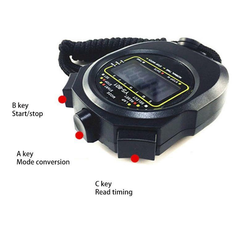 Waterproof Sports Referee Stopwatch Timer Fitness Running Track & Field Trainig