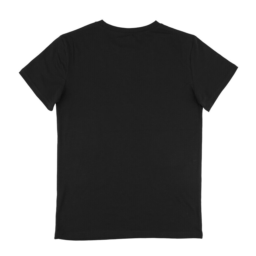 Ukrainian Flag Print Round Neck T-shirt Tee (Black XXL)