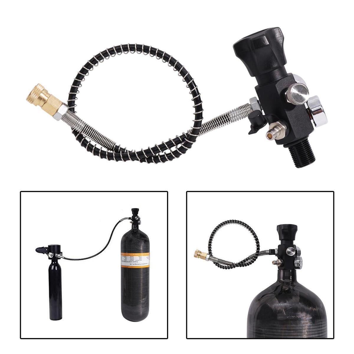 Charging Valve Alloy Air Fill Station Refill Adapter for Fire Fighting Tank