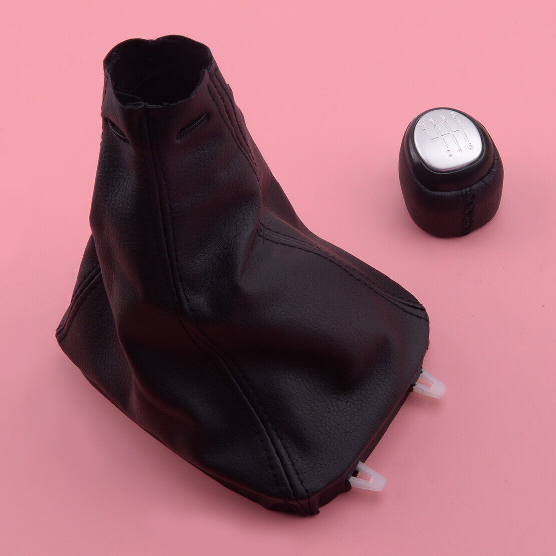 Synthetic Leather 6 Speed Gear Shift Knob Gaiter Cover fit for Saab 9-3 2003-12