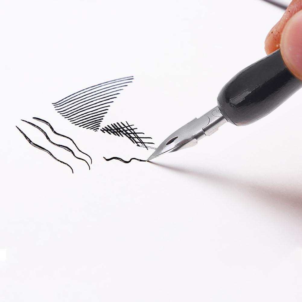Portable Comic Pen Holders Manga Drawing Cartoon Fountain Pen with Pen Nib