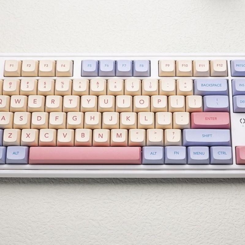 Cotton Candy Keycaps Dye Sub PBT XDA Keycap for 61/64/68/75/84/87/96/980/104/108