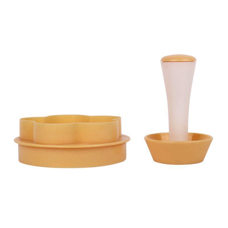 Plastic Pastry Stamper Tart Shell Mold Cutter Flower Round Dough Cookie Muffin