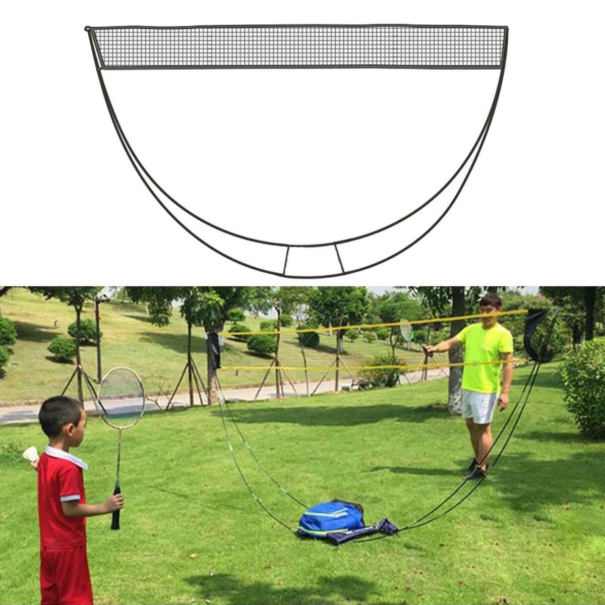 Badminton  Setup Foldable with carry pouch for Outdoor/ Court