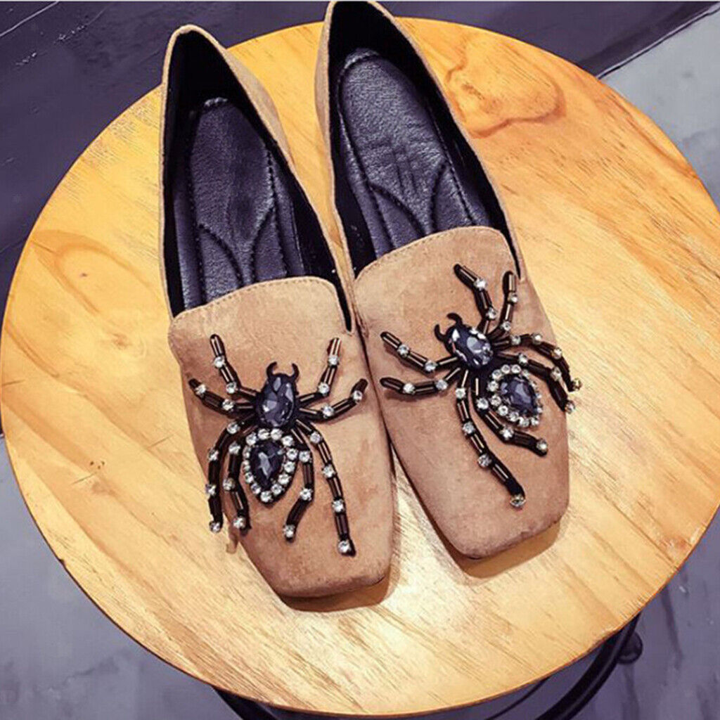 2 Pieces Spider Rhinestone Patch / Applique DIY Sewing Supplies