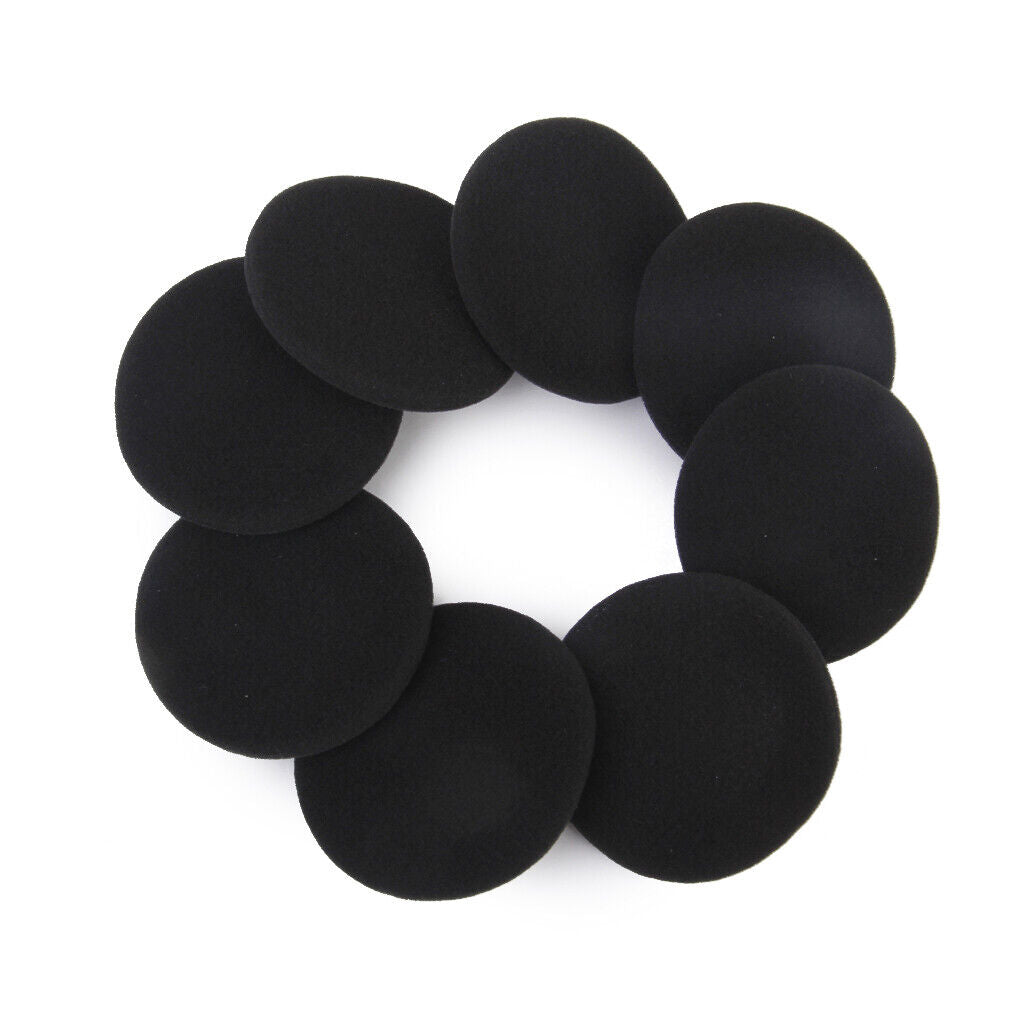 4 Pairs Elastic Foam Earbuds Covers Earphones Ear Pad Dustproof 55mm Black