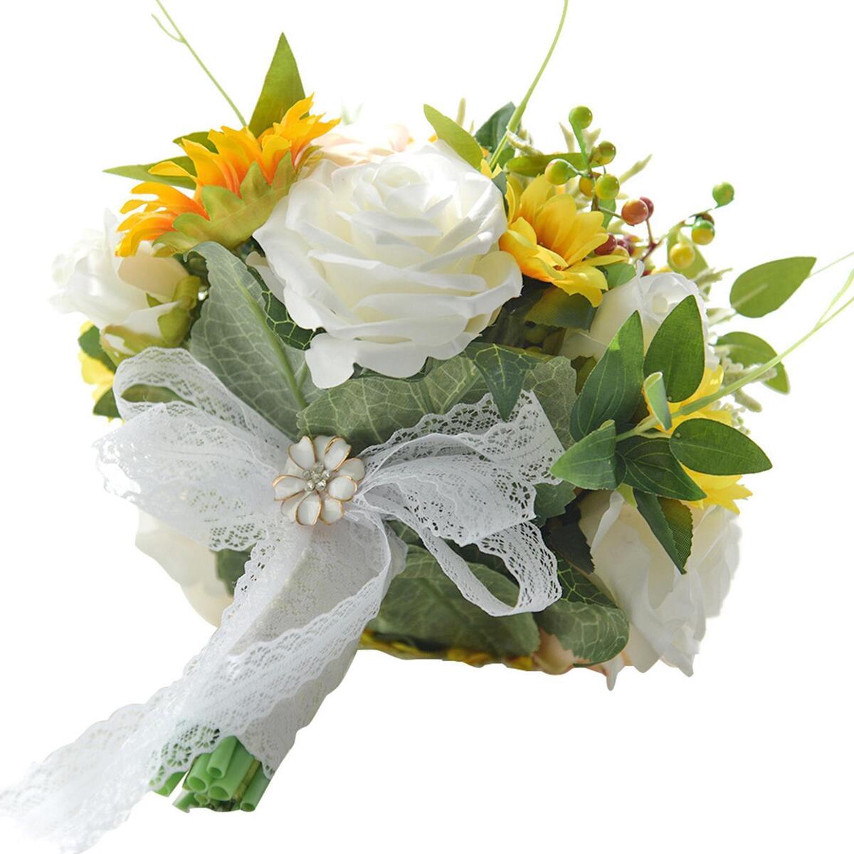 Bridal Bouquet Rose Bridesmaid Holding Flower for Bridesmaid Ceremony Church