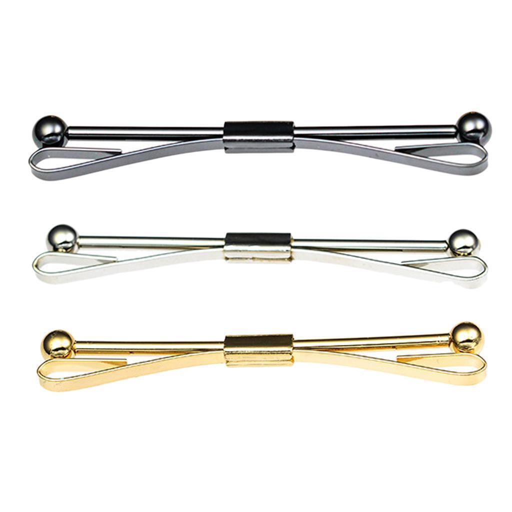 Tie Collar Pin Necktie Shirt Clip Bar Brooch Formal Suit Jewelry Gifts 6.2cm