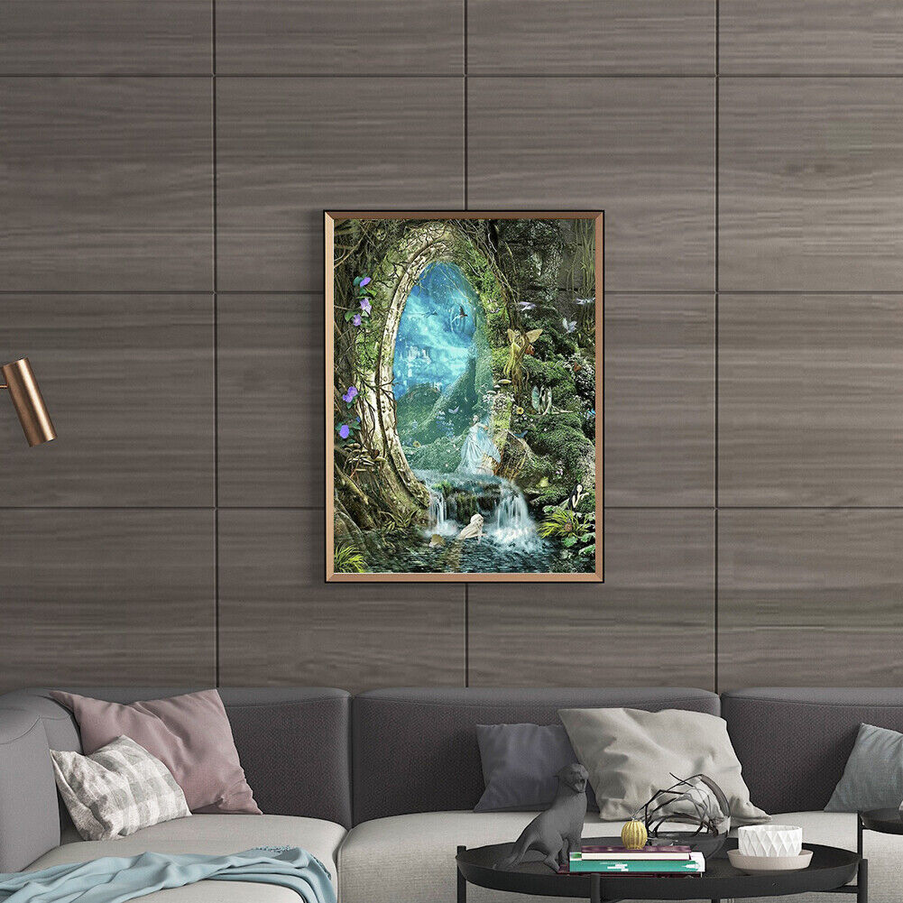 DIY Full Drill Diamond Painting Forest Fairy Tale Rhinestone Mosaic Picture