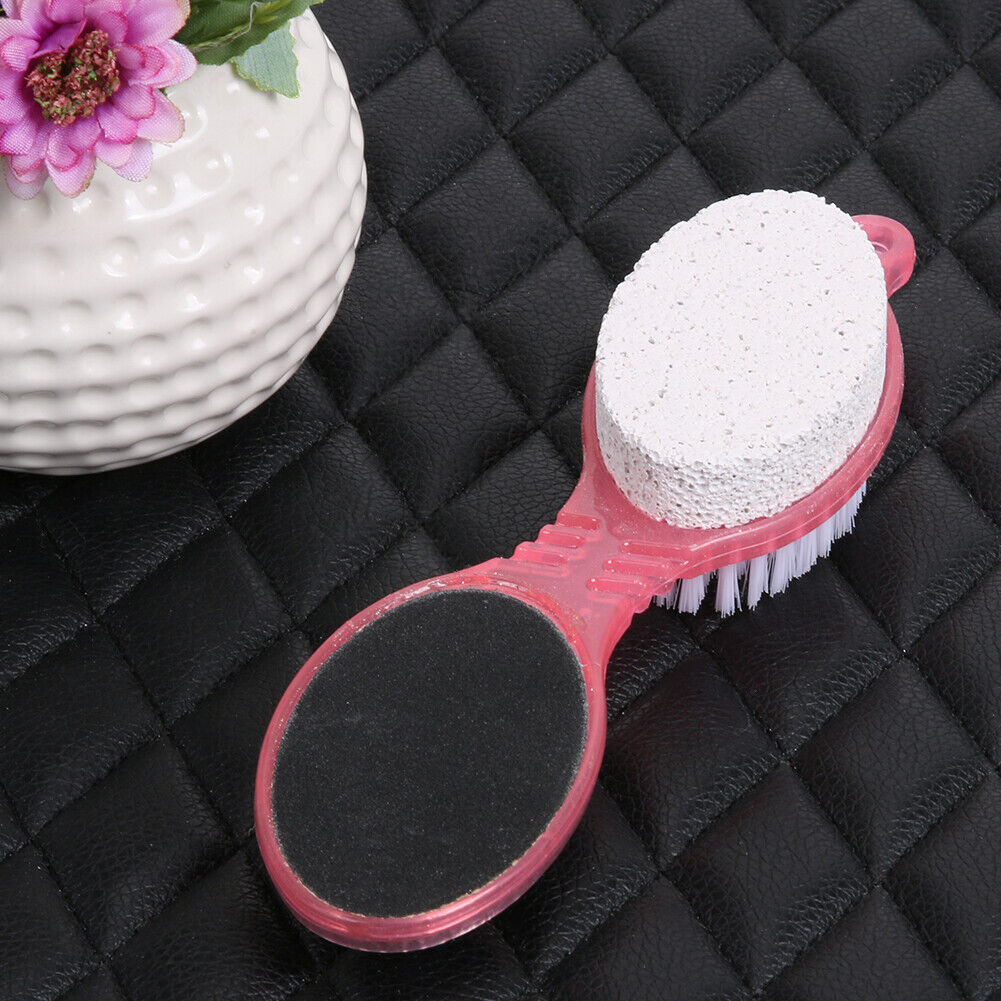 4 IN 1 Foot Care Callus Brush Pumice Scrubber Pedicure Exfoliate Remover